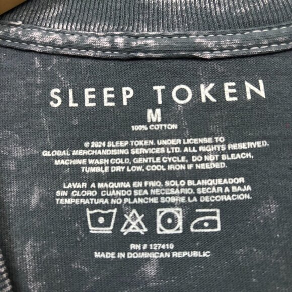Sleep Token Aqua Regia Mineral Wash Rock T-Shirt Size Medium - Picture 4 of 4